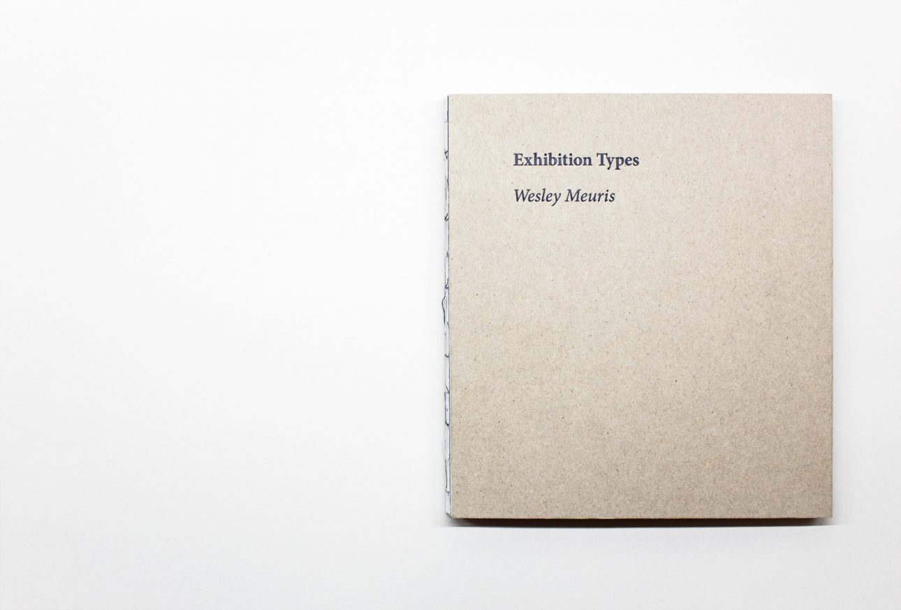 Wesley Meuris Exhibition Types Cover