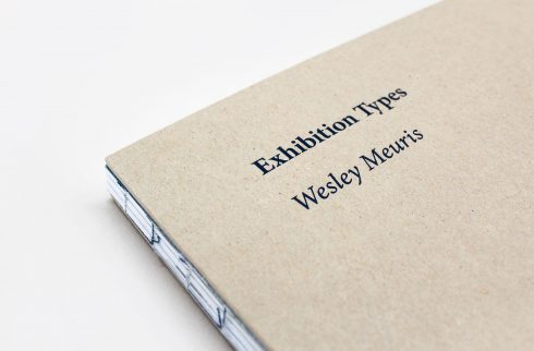 Wesley Meuris Exhibition Types Cover Detail